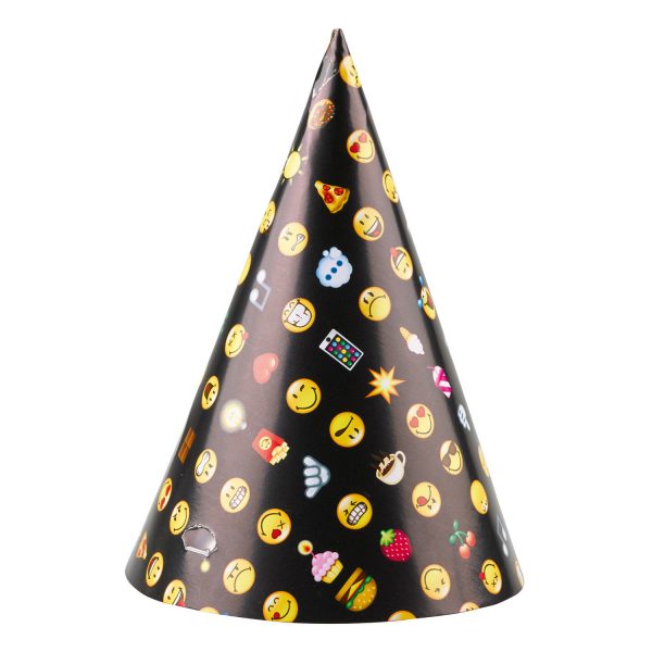 Cappellini a Cono per Festa Smiley Emoticon