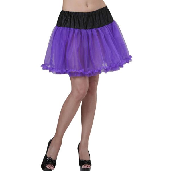 Gonna Sottoveste Viola e Nero