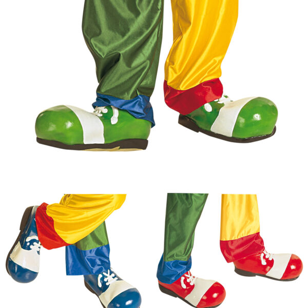 Scarpe da Clown in Lattice Colori Assortiti