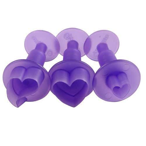 Wilton Stampini Mini per Fondant Cuori Set 3