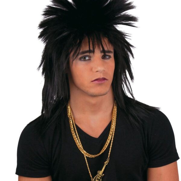 Parrucca Nera Punk Rock