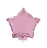 Palloncino in Mylar Stella con Bastoncino 28 Cm Colori Assortiti