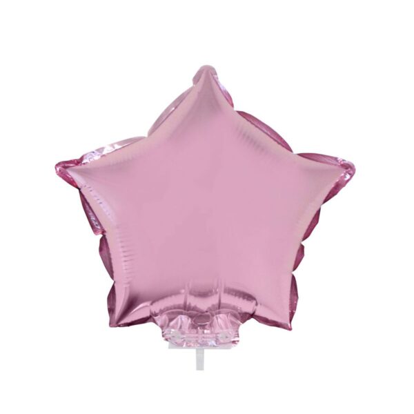 Palloncino in Mylar Stella con Bastoncino 28 Cm Colori Assortiti