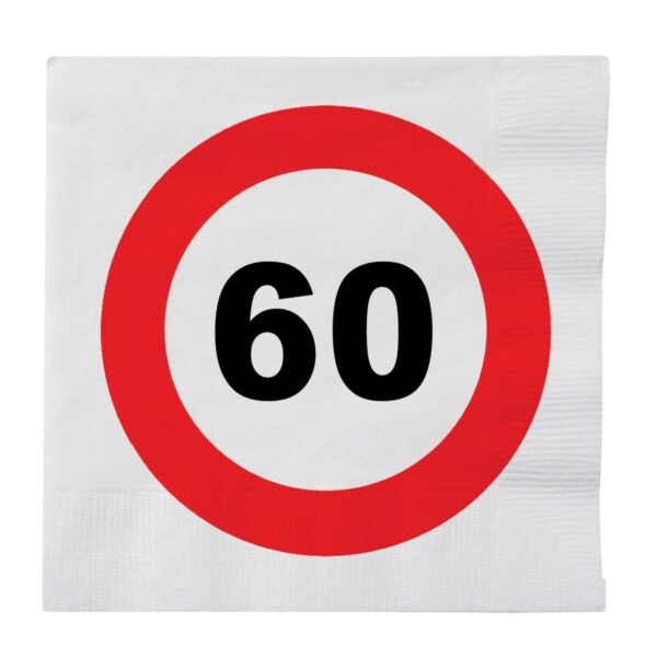 Tovaglioli con Numero Limite 60