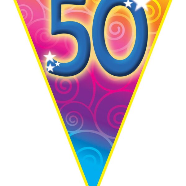 Festone Bandierina Compleanno Numero 50