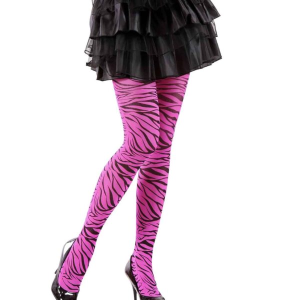 Collant Rosa Zebrato