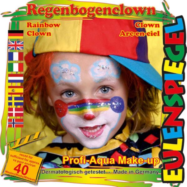 Set Trucco Clown Arcobaleno