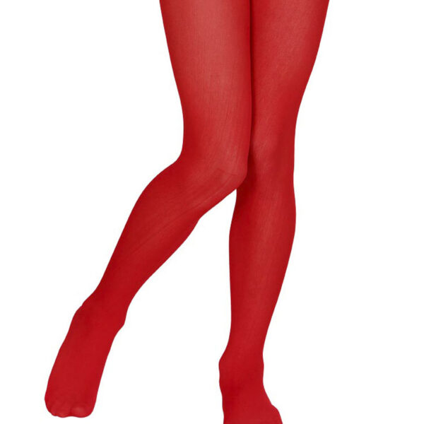Collant Rosso Opaco da Bambina