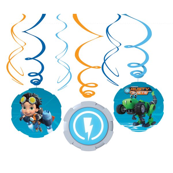 Fili di Foil a Spirale Colorati con Pendenti Rusty Rivets