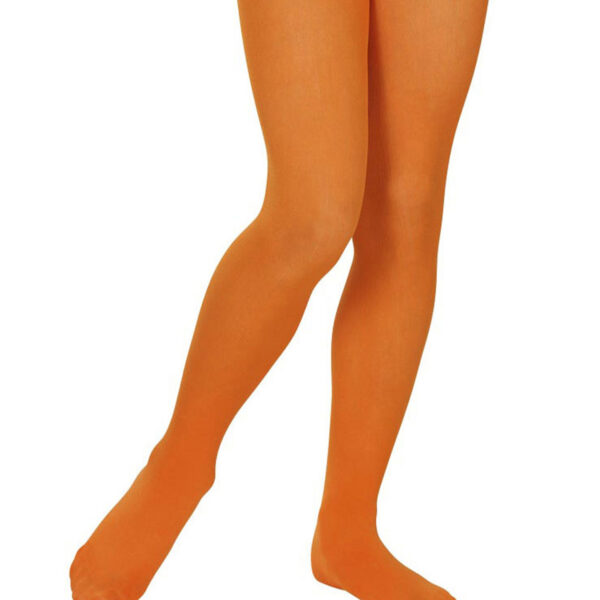 Collant Arancione Opaco da Bambina