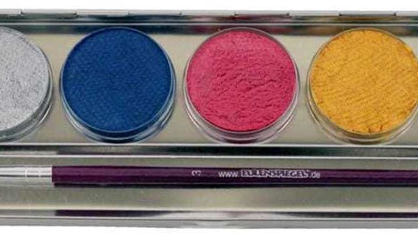 Paletta di Metallo 6 Colori Perlati