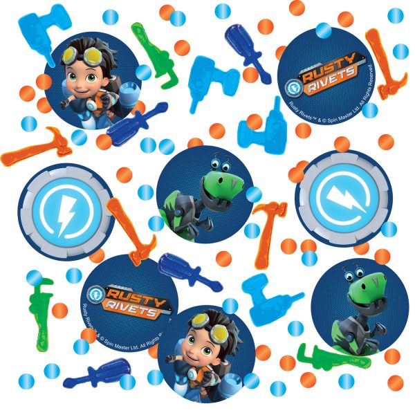 Confetti Rusty Rivets Sagomati in Plastica