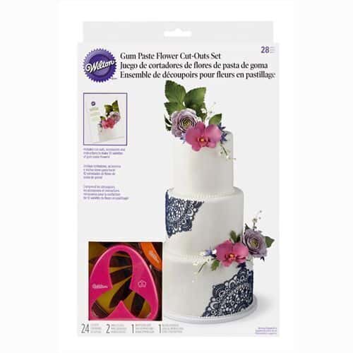 Wilton Stampino Pasta di Gomma Fiore Set 28