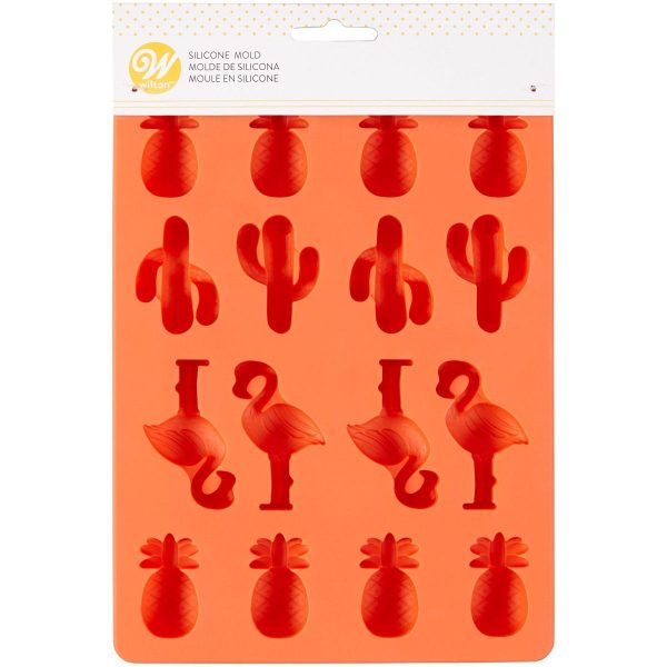 Wilton Stampo Candy Silicone Ananas/Cactus/Fenicottero