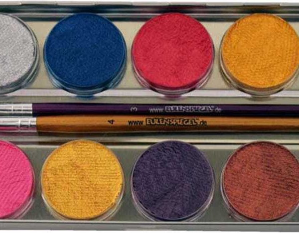 Paletta di Metallo 12 Colori Perlati