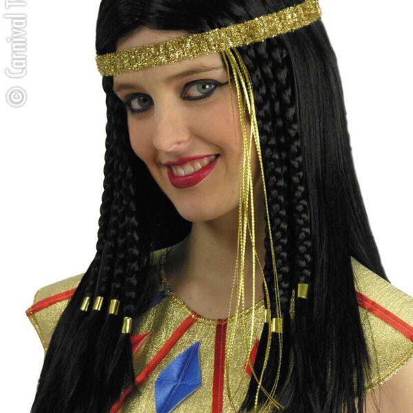 Parrucca Nera da Egiziana Nefertiti