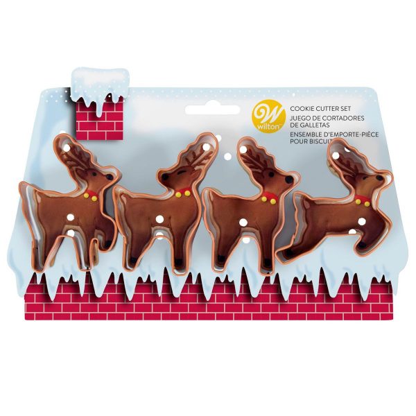 Wilton Cookie Tagliabiscotti Renna Set 4