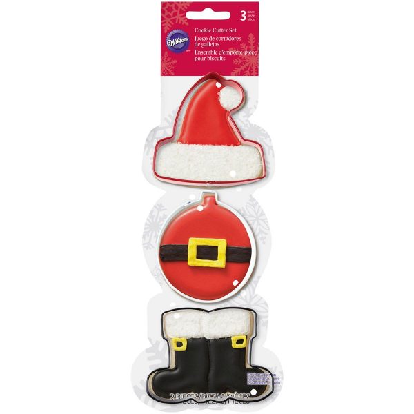 Wilton Tagliapasta per Biscotti Babbo Natale Set 3