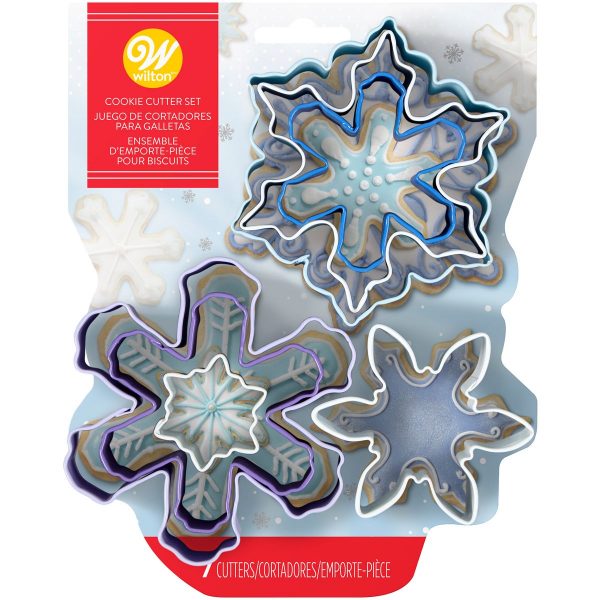 Wilton Tagliapasta Biscotti Assortito Fiocchi di Neve Set 7