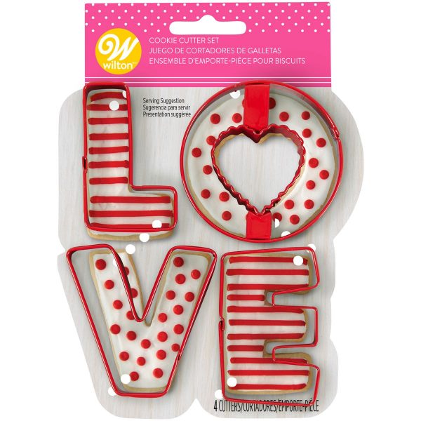 Wilton Tagliapasta Biscotti Set Love Set 4