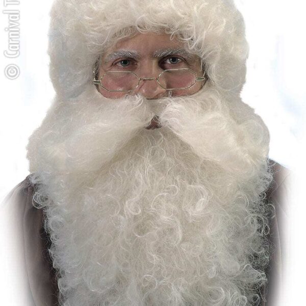Parrucca e Barba Avorio da Babbo Natale
