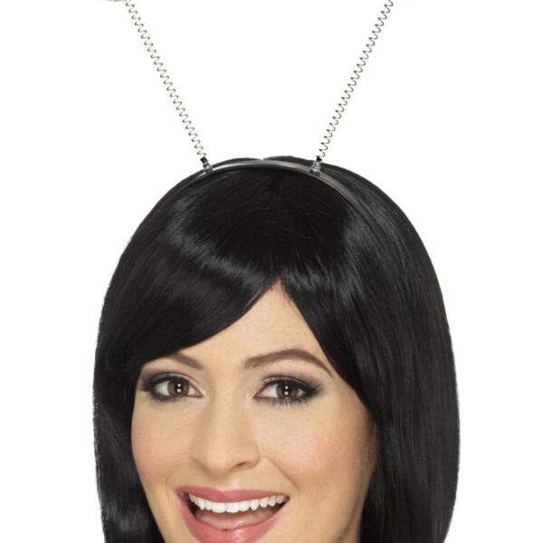 Cerchietto con Antenne Argento Glitterate