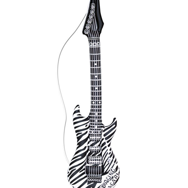 Chitarra Elettrica Gonfiabile Zebrata