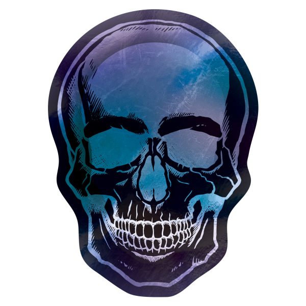 Piatti Halloween Teschio Nero