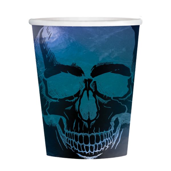 Bicchieri Halloween Teschio Nero
