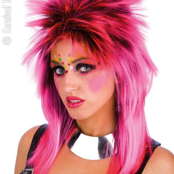 Parrucca Punk Rosa