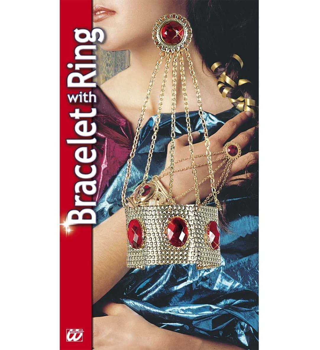 Bracciale Dorato da Romana con Catene e Anello