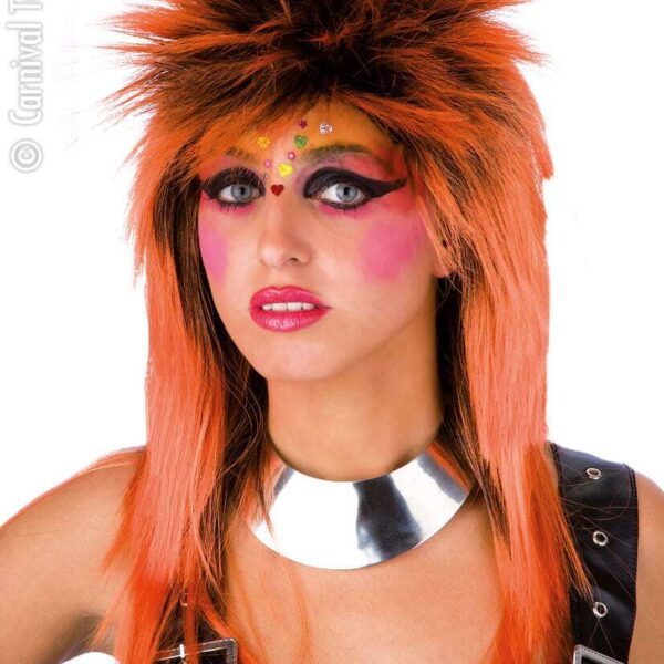 Parrucca Punk Arancione