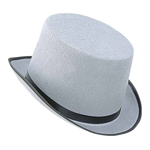 Cappello a Cilindro Grigio in Feltro