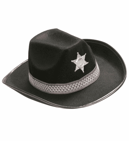 Cappello da Sceriffo Nero