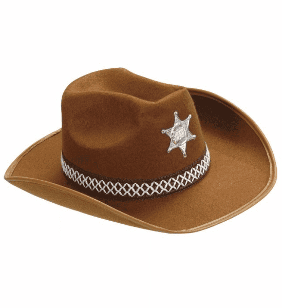 Cappello da Sceriffo Marrone