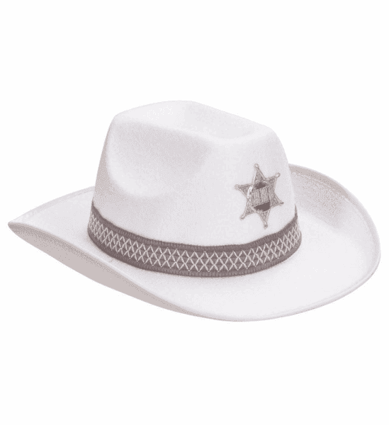 Cappello da Sceriffo Bianco