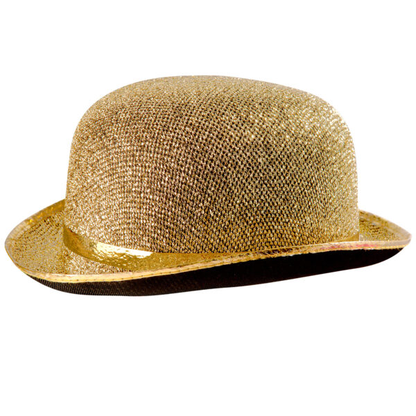 Cappello Bombetta in Lurex Dorata