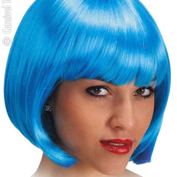 Parrucca da Pin Up a Caschetto Azzurra