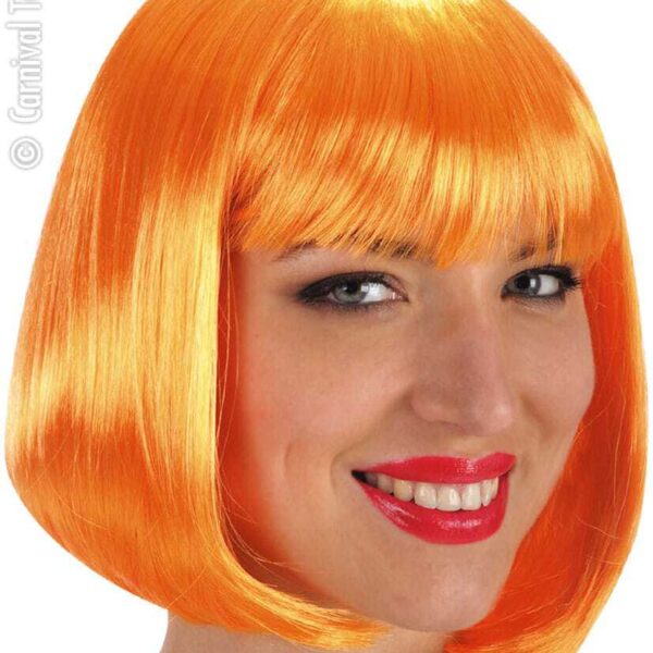 Parrucca da Pin UP a Caschetto Arancione