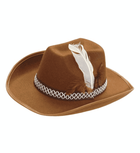 Cappello da Cowboy Marrone