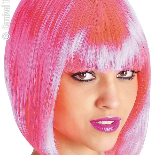 Parrucca Pin Up a Caschetto Rosa