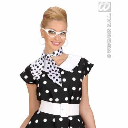 Foulard Bianco a Pois