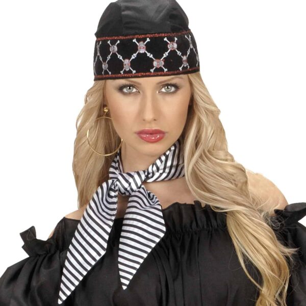 Foulard Bianco a Righe