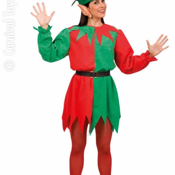 Costume da Elfa Natalizio