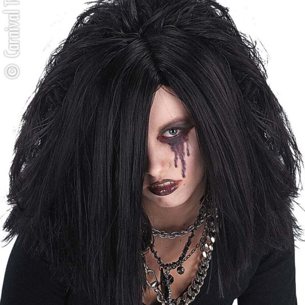 Parrucca Nera da Emo Despair