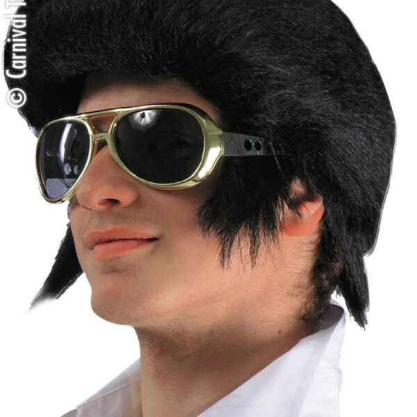 Parrucca Nera da Elvis