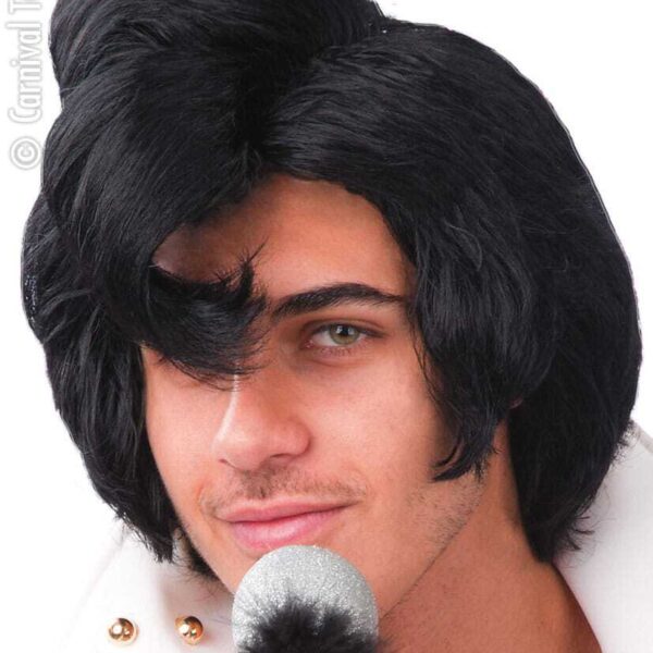 Parrucca Nera da Elvis