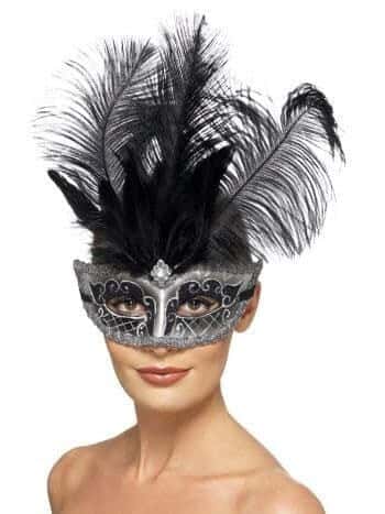 Maschera Argento Colombina Veneziana