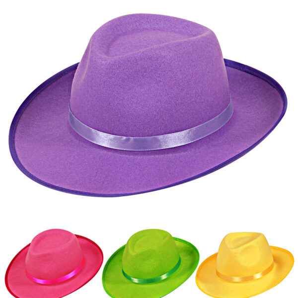 Cappello da Gangster Fluorescente