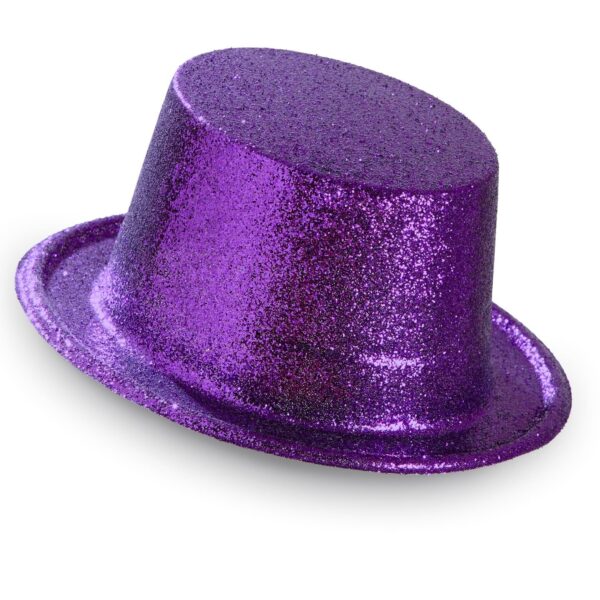 Cappello Cilindro Viola in Plastica